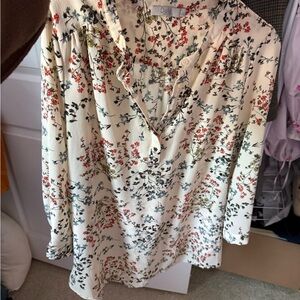 Dalia Cream Floral Blouse